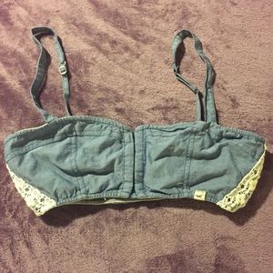 *Last chance* denim bra with lace (free add on!)